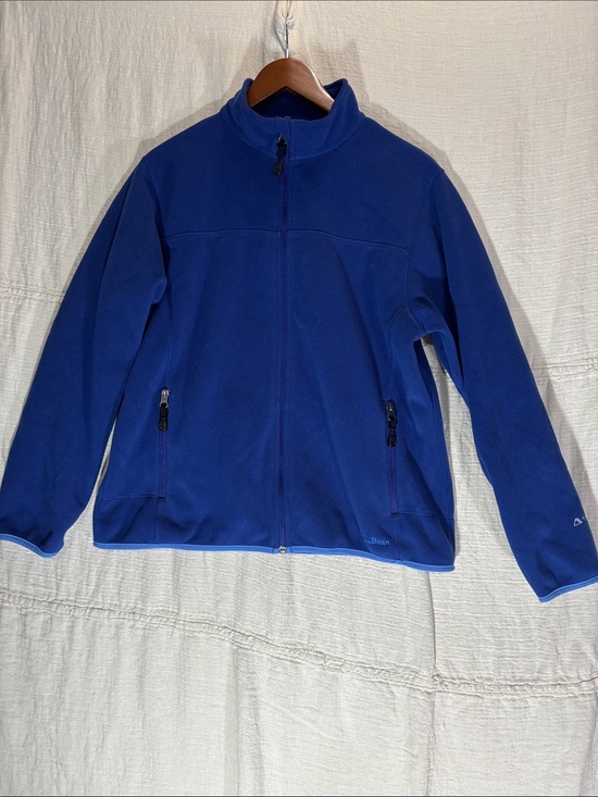L.L. Bean Jackets & Blazers - L.L. Bean Women’s Polartec Full-Zip Fleece Jacket Blue Size M EUC